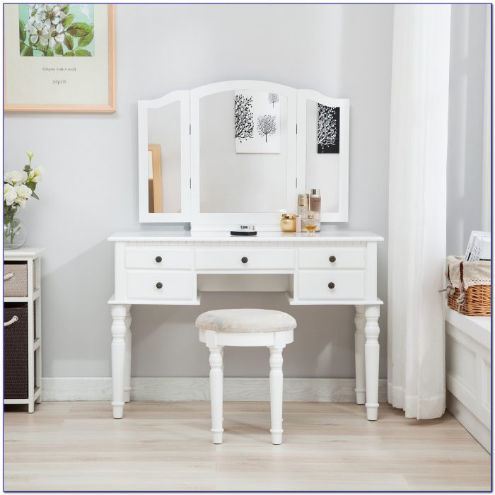 Vanity Dresser With Mirror White Vanity Dresser With Mirror White