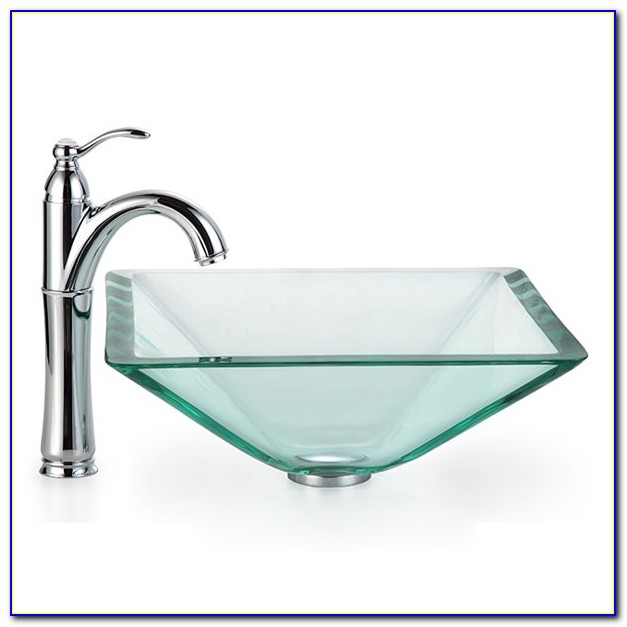 Vessel Sink Waterfall Faucet Combination Vessel Sink Waterfall Faucet Combination