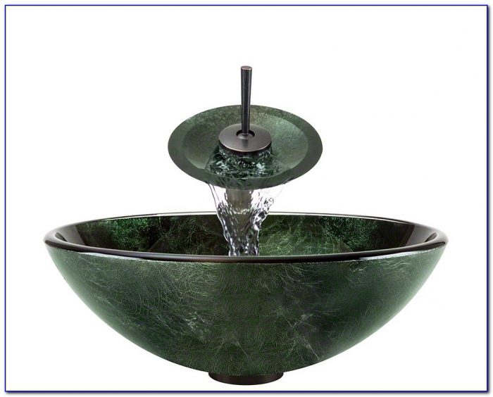 Vessel Sink Waterfall Faucet Combo Vessel Sink Waterfall Faucet Combo