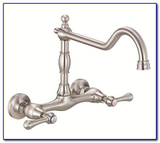 Wall Mount Bridge Faucet With Spray Wall Mount Bridge Faucet With Spray