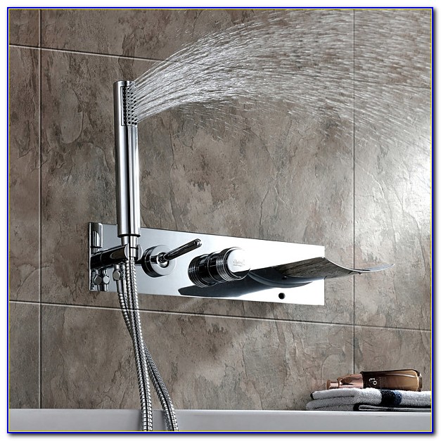 Wall Mounted Tub Faucets Waterfall Wall Mounted Tub Faucets Waterfall