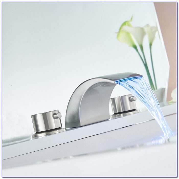 Waterfall Bathroom Faucet Brushed Nickel Waterfall Bathroom Faucet Brushed Nickel