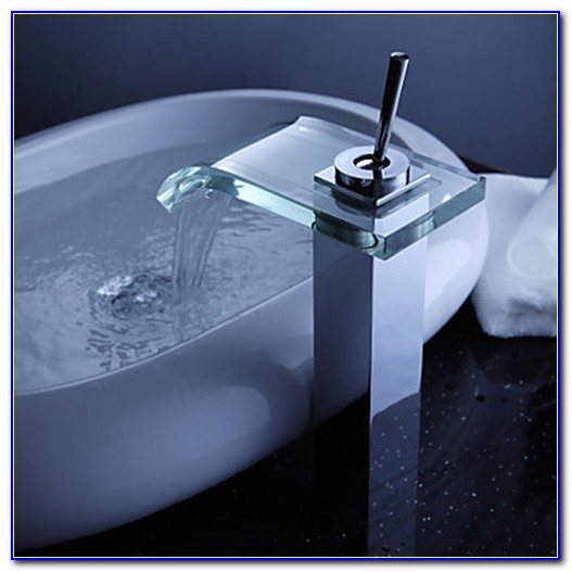 Waterfall Faucet Bathroom Vessel Sink Waterfall Faucet Bathroom Vessel Sink