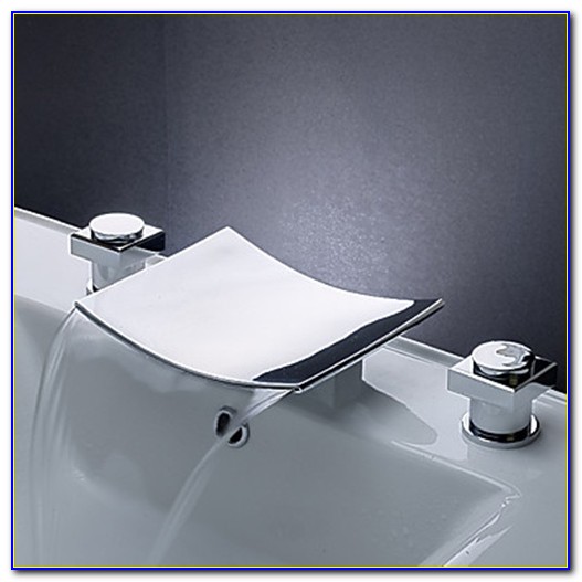 Waterfall Spout Bathroom Sink Faucet Waterfall Spout Bathroom Sink Faucet
