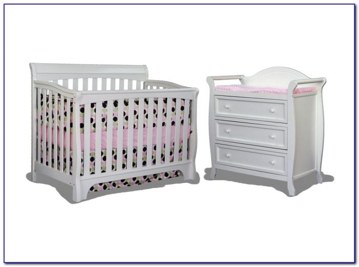 White Crib And Dresser Combo White Crib And Dresser Combo