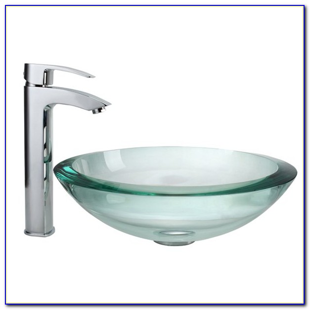 White Vessel Sink And Faucet Combo White Vessel Sink And Faucet Combo