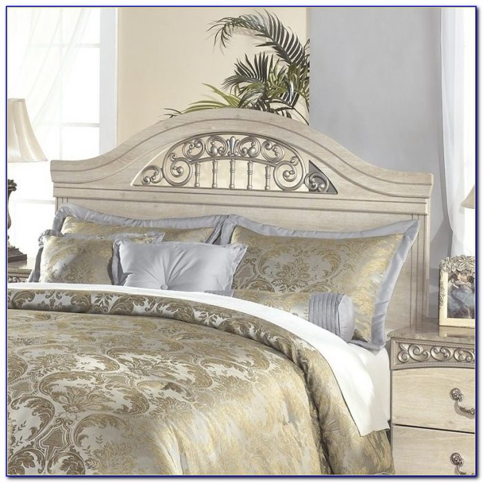 Antique White Metal Queen Headboard Antique White Metal Queen Headboard