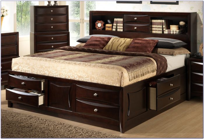 Beds With Storage Headboards King Beds With Storage Headboards King