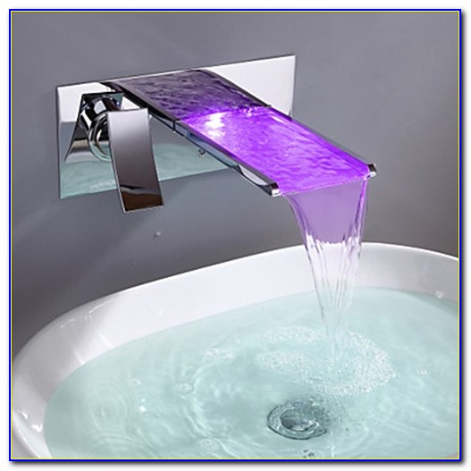 Color Changing Led Waterfall Bathroom Sink Faucet Color Changing Led Waterfall Bathroom Sink Faucet