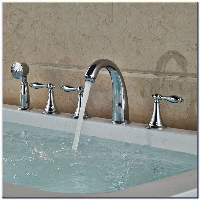 Deck Mounted Tub Faucet With Diverter Deck Mounted Tub Faucet With Diverter