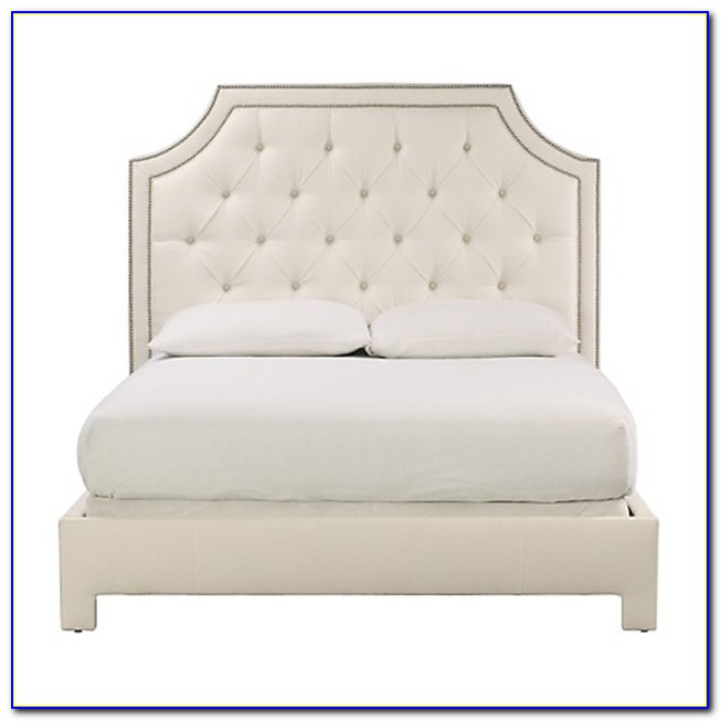 Diamond Tufted Headboard With Nailhead Trim Diamond Tufted Headboard With Nailhead Trim