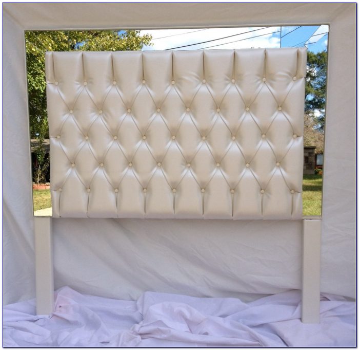 Diy Faux Leather Tufted Headboard Diy Faux Leather Tufted Headboard