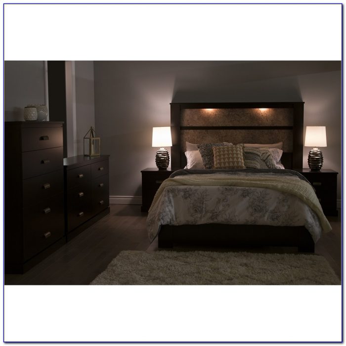 King Bookcase Headboard With Lights Bookcase Home Design Ideas 