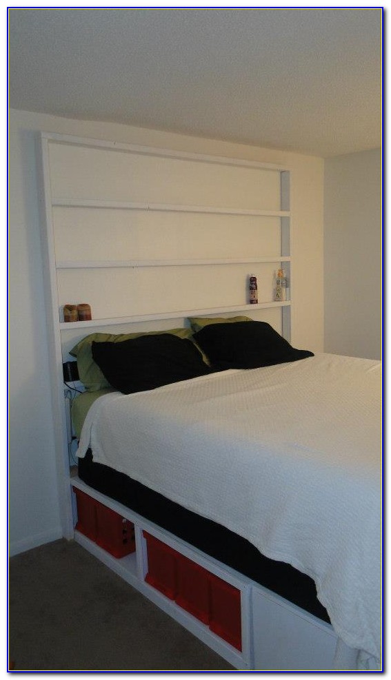 Diy Queen Headboard With Storage Diy Queen Headboard With Storage