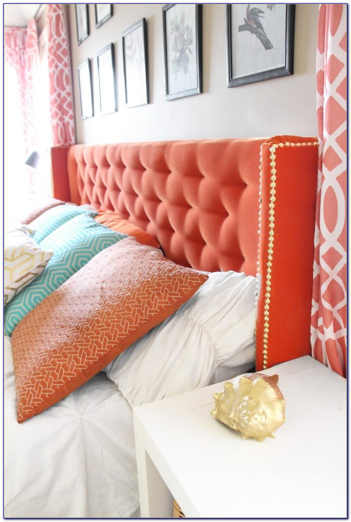 Diy Wingback Tufted Headboard Diy Wingback Tufted Headboard