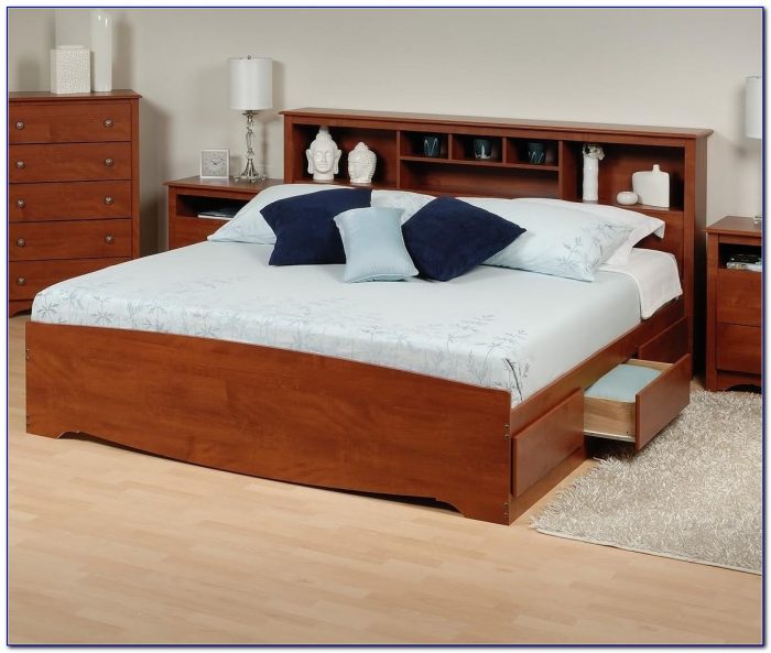 Double Bed With Storage In Headboard Double Bed With Storage In Headboard