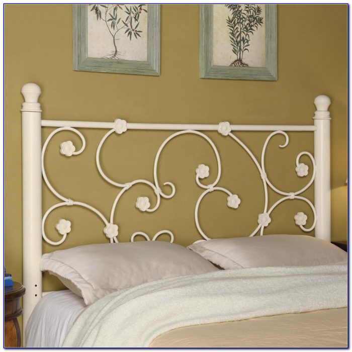 Full Size White Iron Headboard Full Size White Iron Headboard