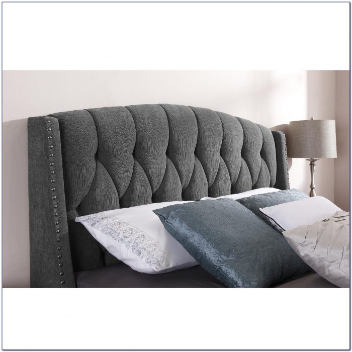 Grey Fabric King Size Headboard Grey Fabric King Size Headboard