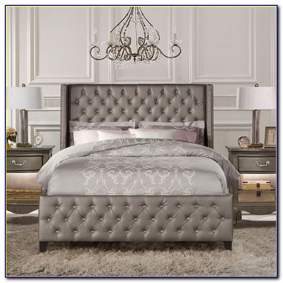 Grey Faux Leather King Size Headboard Grey Faux Leather King Size Headboard