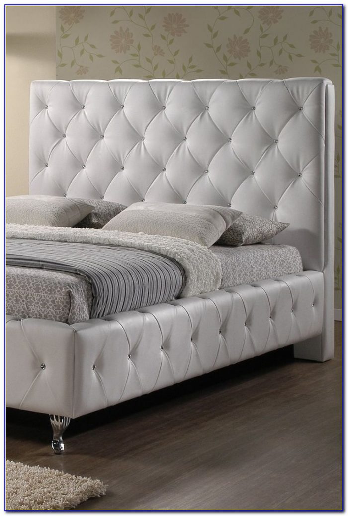 Grey Tufted Headboard With Crystals Grey Tufted Headboard With Crystals