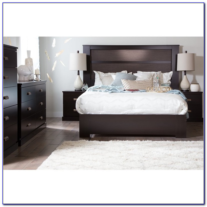 King Bookcase Headboard With Lights Bookcase Home Design Ideas 