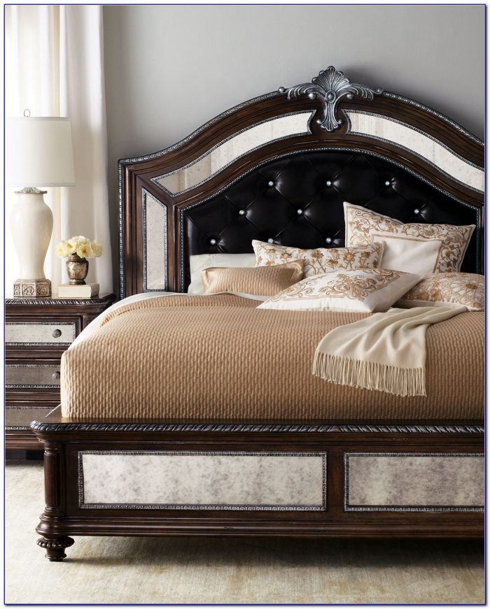 King Size Bed Frame With Leather Headboard King Size Bed Frame With Leather Headboard