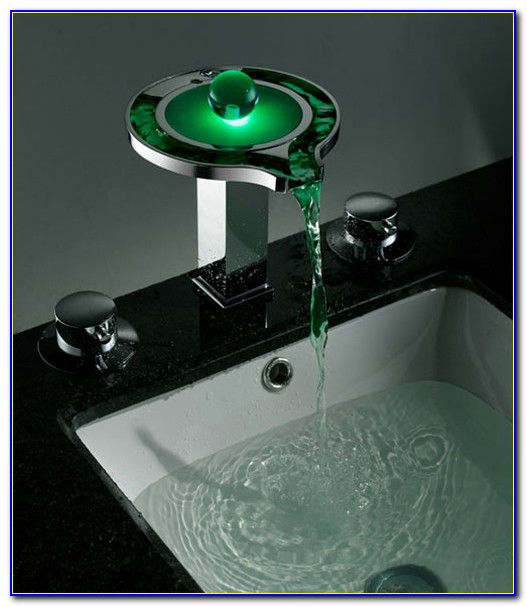Led Waterfall Bathroom Sink Faucet Led Waterfall Bathroom Sink Faucet