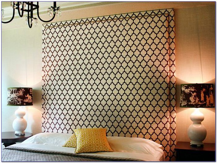 Make Your Own Fabric Headboard With Buttons Make Your Own Fabric Headboard With Buttons