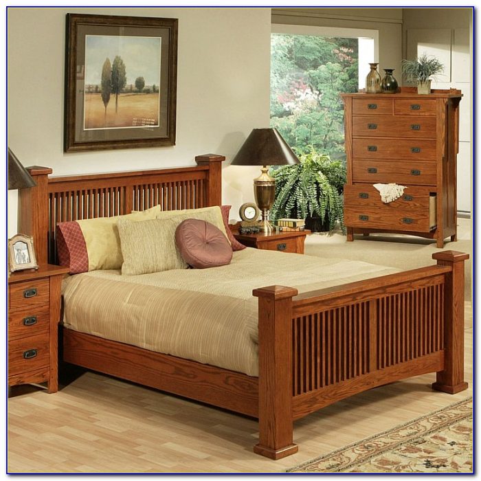 Mission Style King Headboard And Footboard Mission Style King Headboard And Footboard