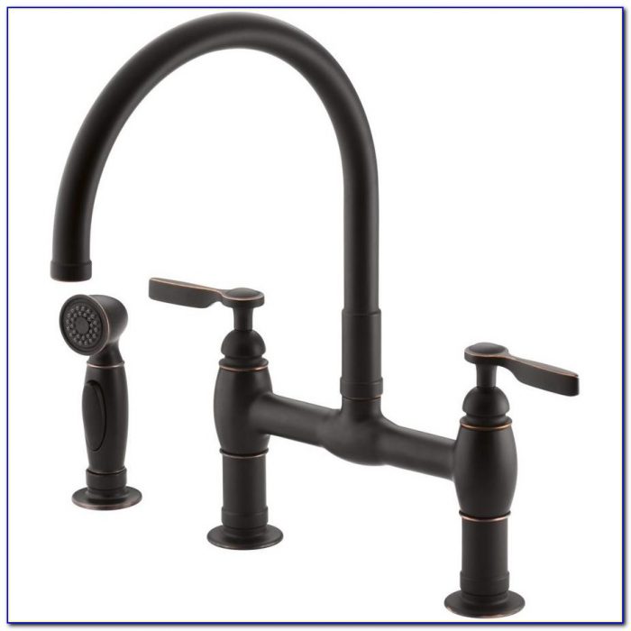 Oil Rubbed Bronze Bridge Kitchen Faucets Oil Rubbed Bronze Bridge Kitchen Faucets