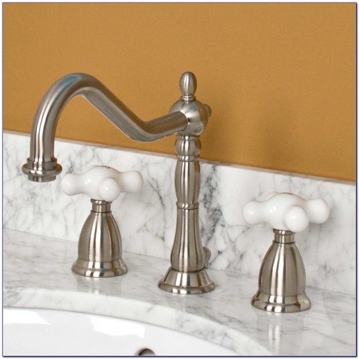 Porcelain Cross Handle Kitchen Faucet Porcelain Cross Handle Kitchen Faucet