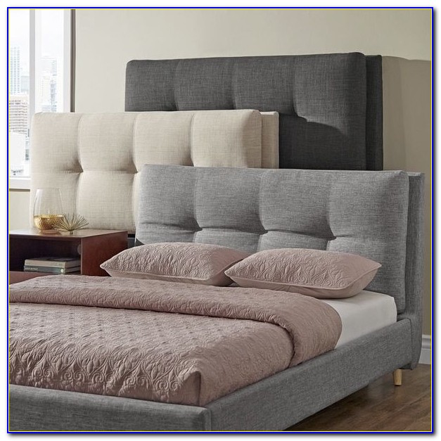 Queen Size Upholstered Wingback Headboard Queen Size Upholstered Wingback Headboard