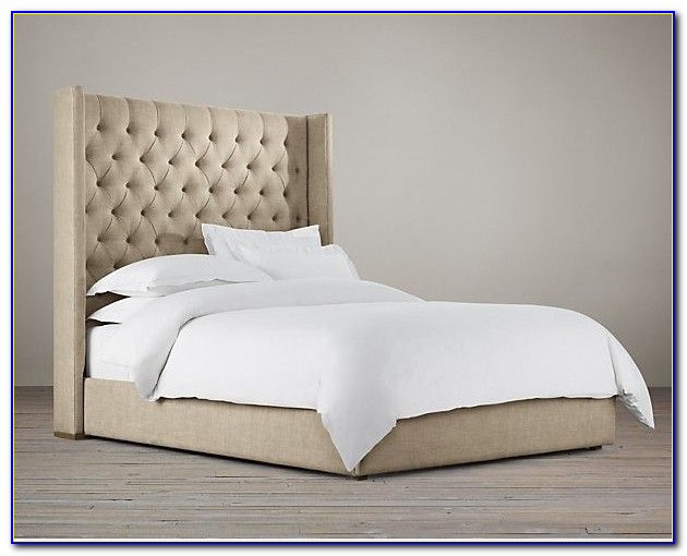 Reclaimed Wood And Fabric Headboard Reclaimed Wood And Fabric Headboard