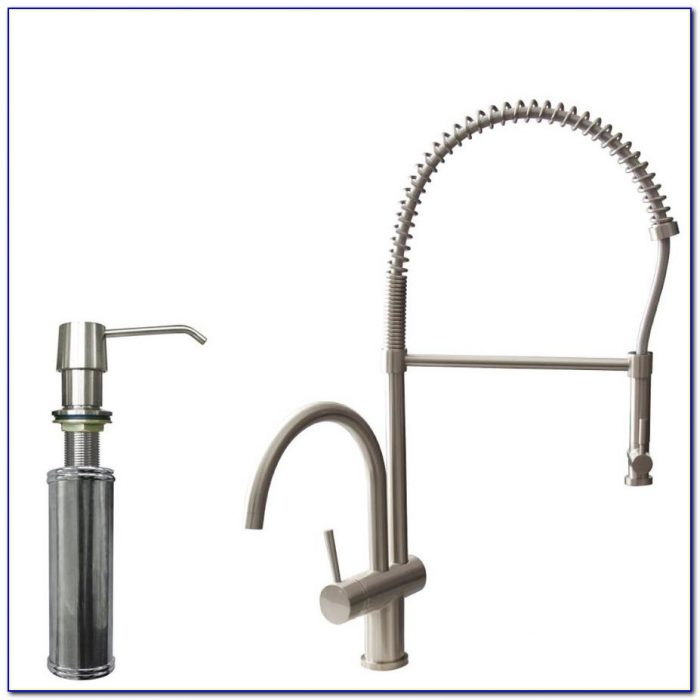 Stainless Steel Kitchen Faucet With Soap Dispenser Stainless Steel Kitchen Faucet With Soap Dispenser