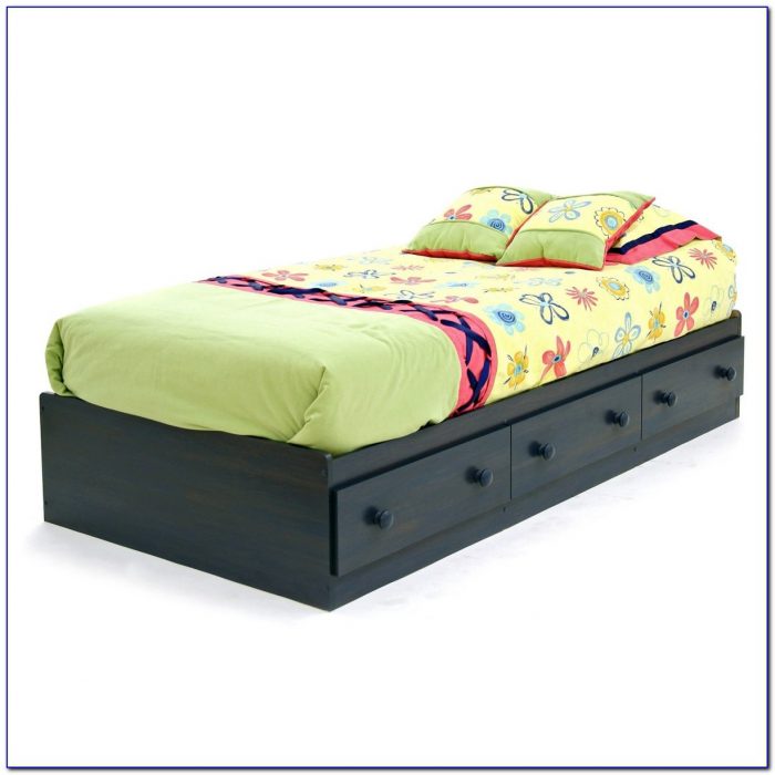 Twin Bed With Storage And Headboard Twin Bed With Storage And Headboard