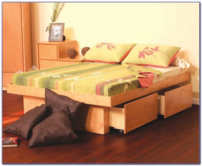 Twin Size Bed With Storage And Headboard Twin Size Bed With Storage And Headboard