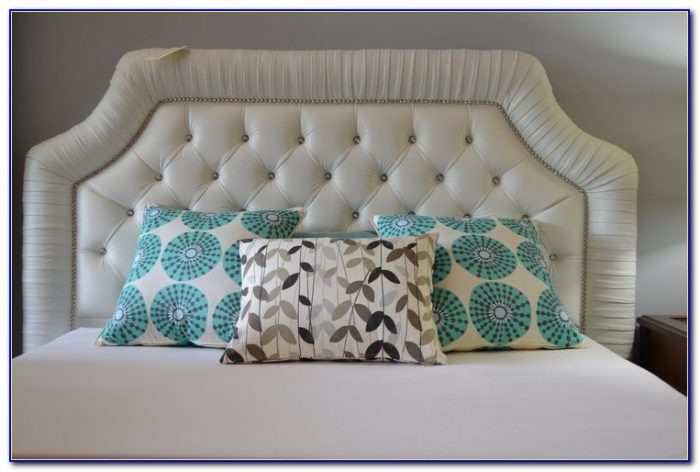 White Tufted Headboard With Crystals White Tufted Headboard With Crystals