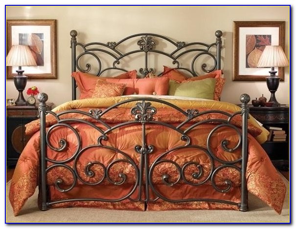 Wrought Iron King Headboard And Footboard Wrought Iron King Headboard And Footboard